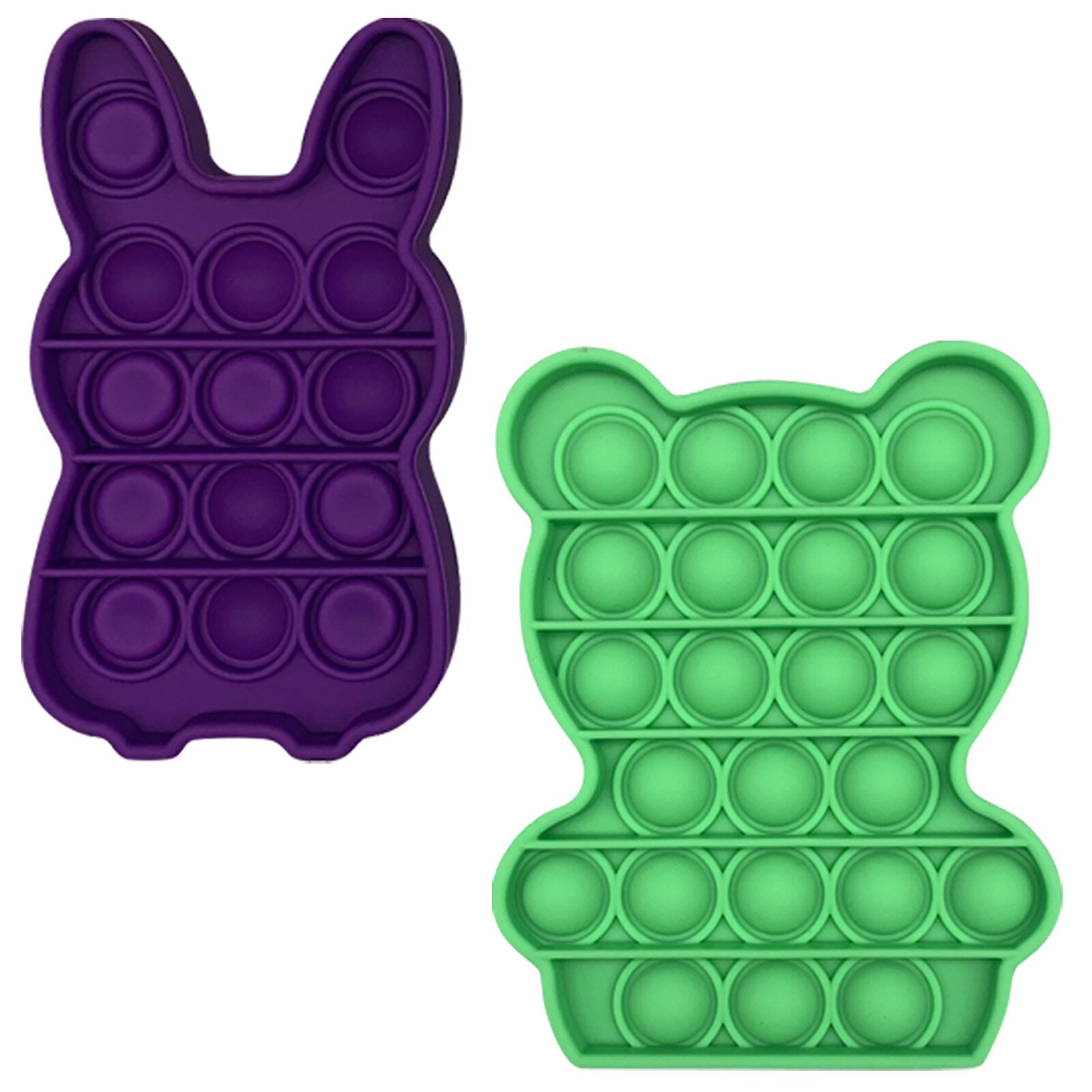 Popit Fidget Speelgoed Push Bubble Fidget Zintuiglijke Speelgoed Autisme Speciale Behoeften Stress Reliever En Verhogen Focus Zachte Anti-Stress speelgoed: 2PC I