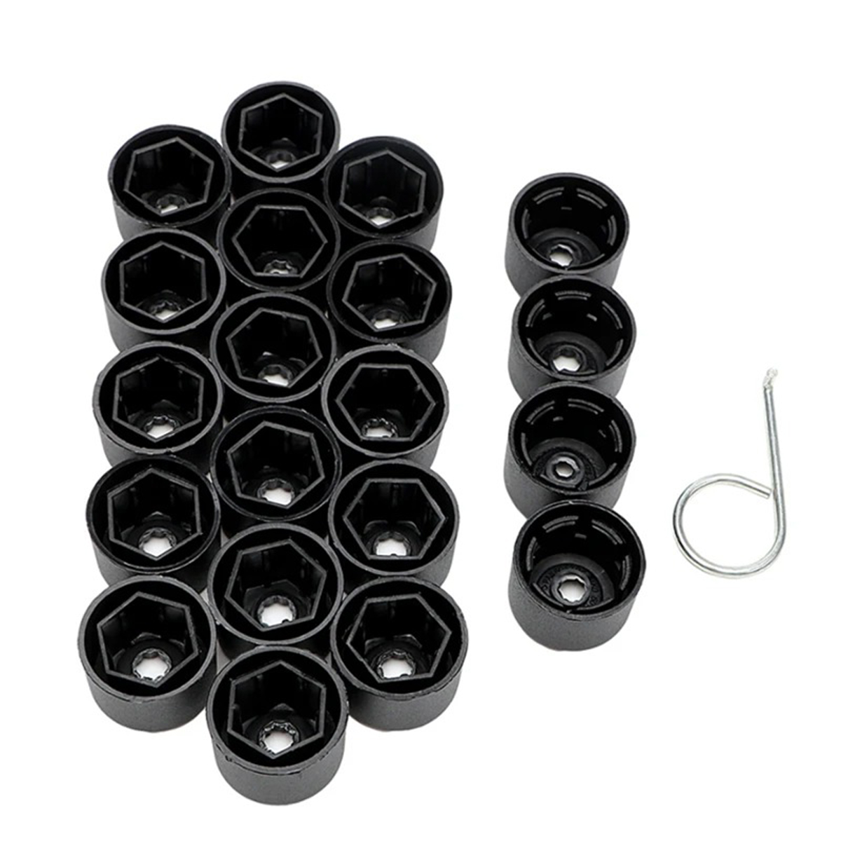 Cubiertas de pernos de tuerca de cubo de rueda de coche, accesorios para tapas de tornillos de neumáticos VW Volkswagen Jetta Polo Tiguan Golf MK4 Passat B6 Seat Leon Ibiza: Chocolate