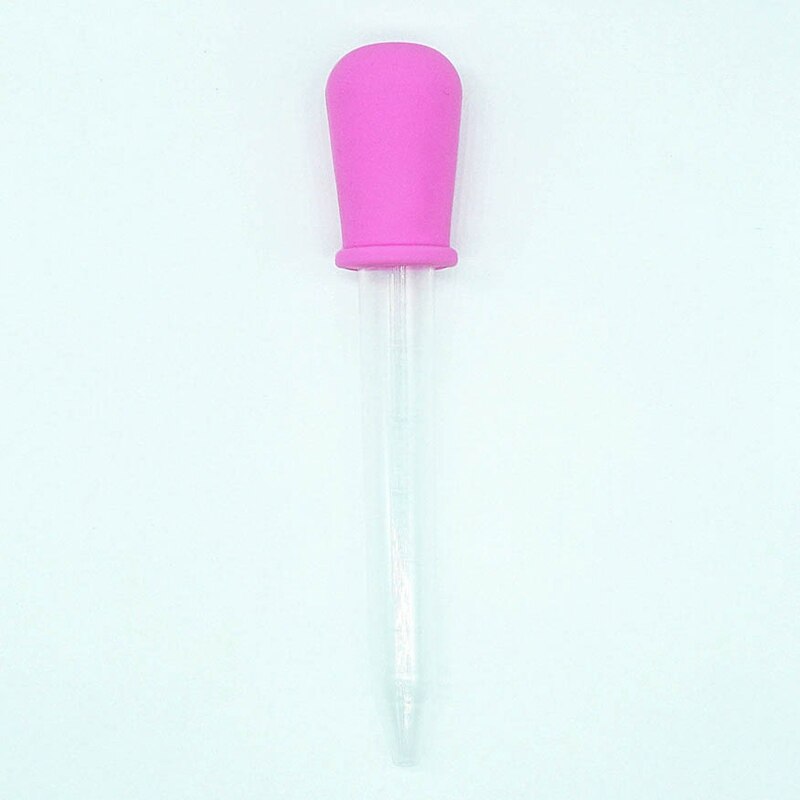 5ML Baby Medicine Dropper Children Clear Silicone Plastic Liquid Food Dropper Feeder Baby Medicine Device: PK