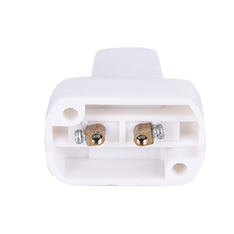 Portalámparas para bombillas LED E17 E14, soporte cuadrado blanco, Base de luz a prueba de envejecimiento, 1 ud.