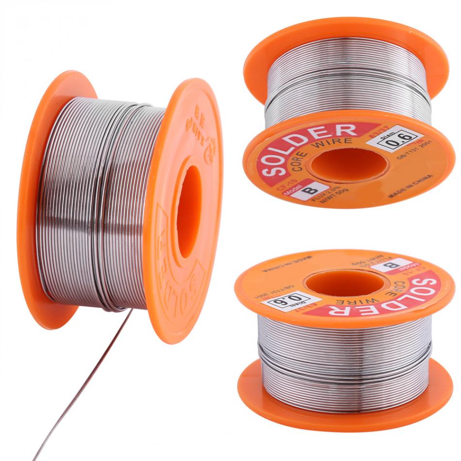 Walfront Solderen Draad 63/37 Hars Kern Soldeer Flux 2% Tin Soldeerbout Lassen Wire Reel 0.6/0.8/1.0Mm 50Gsolder Draad