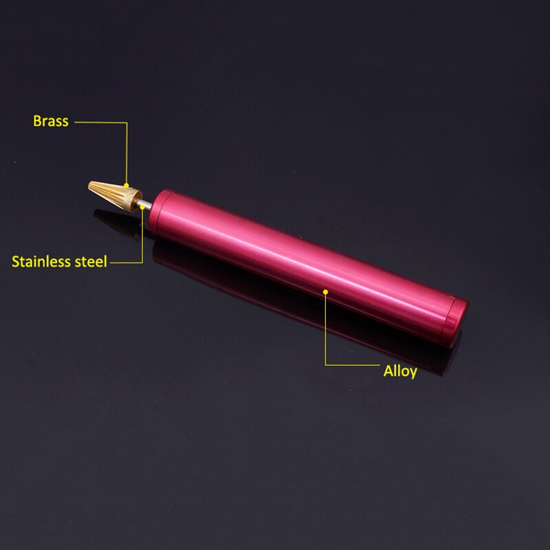1 x Leather Edge Oil Painting Pen Edge Dye Roller Pin Applicator Brass Head Top Easy Clean Leathercraft Tools 5 colors available