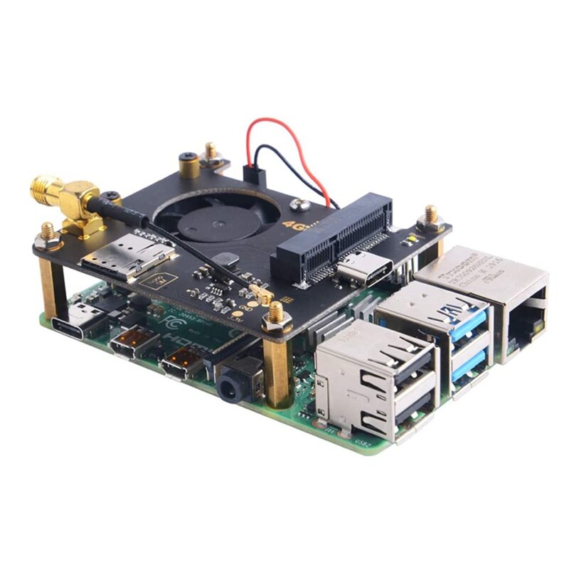 Placa de sombrero 4G / 3G para Raspberry Pi 4B/3B +/3B/2B/Zero W/Zero WH,Jetson Nano N0PB