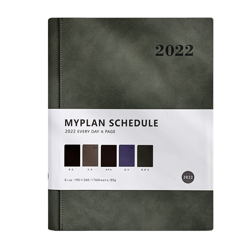 2022 A5 Schedule Book One Page a Day Calendar Book Efficiency Manual Monthly Plan Book Business Notebook