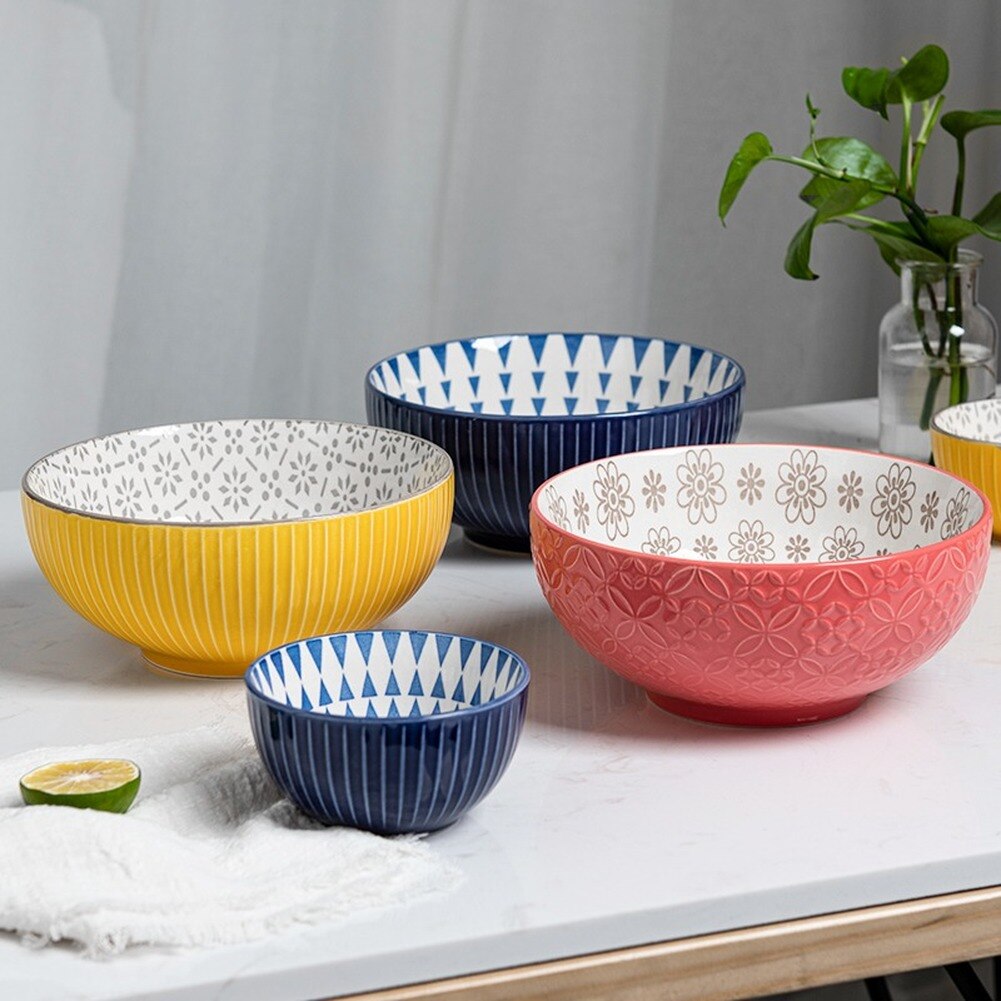 Tigela de cerâmica criativa coreana, conjunto com ... – Grandado, image size:1001x1001