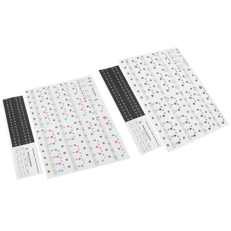 Keyboard Piano Electronic Keyboard Piano Key Sticker Electronic Organ Universal Keys Transparent Notation Paster Decoration