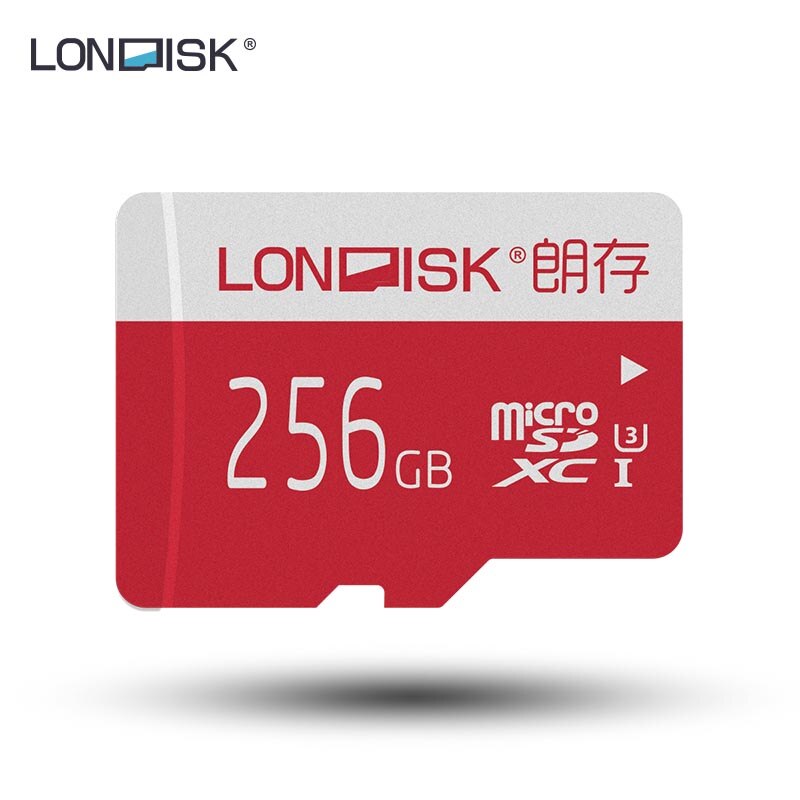 Londisk micro sd-kort 16gb 32gb 64gb 128gb klass 10 uhs -3 minneskort flashminneskort microsd tf-kort för smartphone pad kamera: 256gb