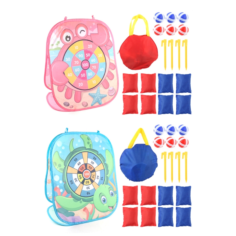 Kid Dart Games, Dart Board with Sticky Balls, Safe Indoor and Outdoor Throwing Toss Target Games, Great Fun Activity A2UB