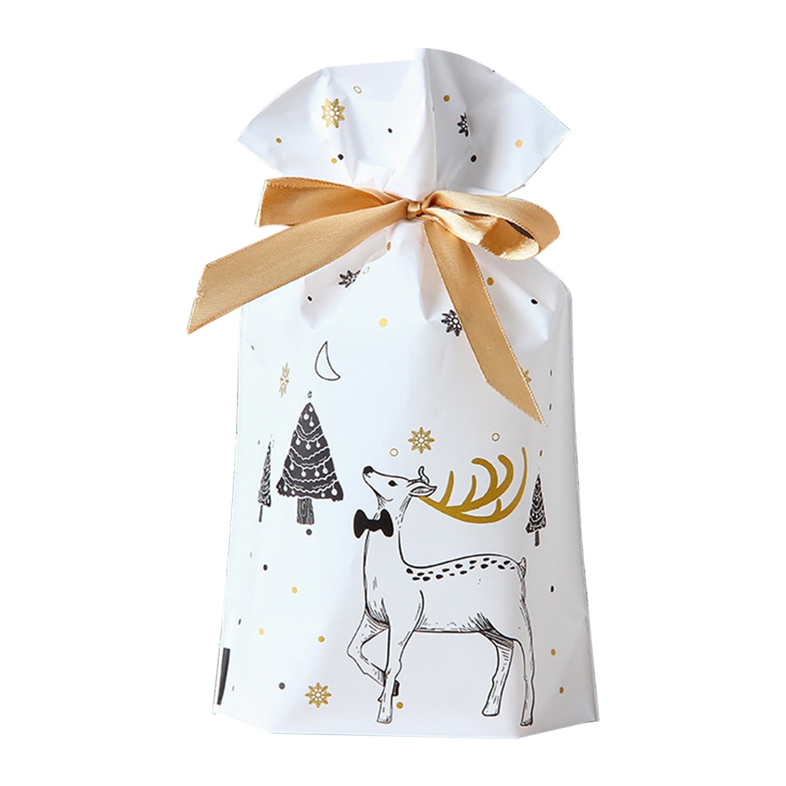 50pcs Christmas Candy Bags Xmas Decorations Santa Bag Navidad Xmas Bags Cristmas Cookies Packing Bag 15x23.5cm: MINT GREEN