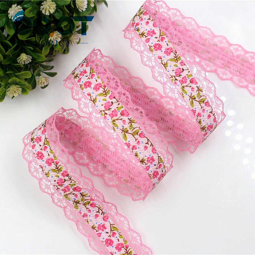 Ooot Baorjct G-18607-358 28 Mm 10 Yards Lace Hollow Bloemen Linten, Diy Handgemaakte Materialen, Kleding Accessoires