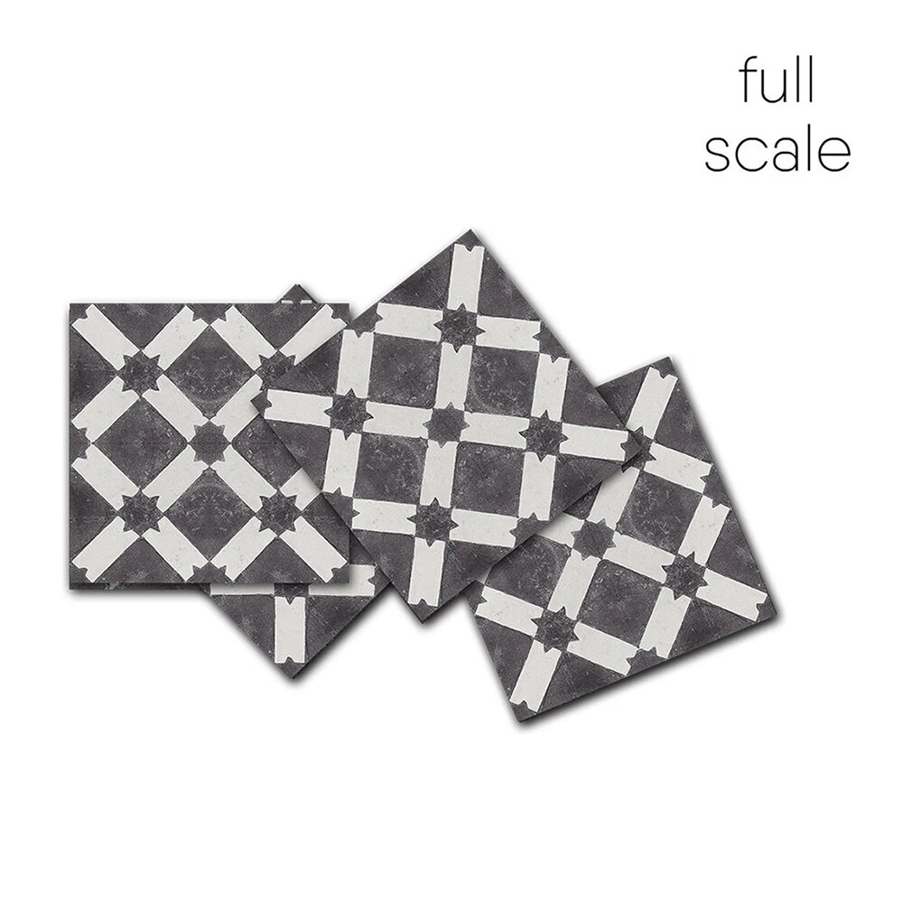 Mexico Style Tile Stickers Retro Tiles Bathroom Wall Wallpaper Floor Tile Ceiling Self Adhesive Stickers Peel &amp; Stick Floor Tile: FS2147-2 / 15cmx15cmx10pcs