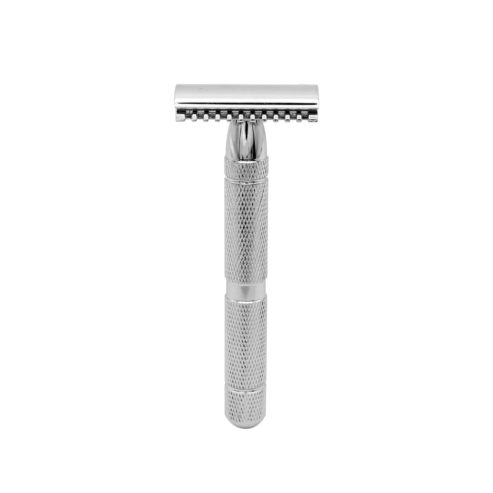 2 Patterns Double Edge Safety Razor Stainless Steel Shaving Razor For Men