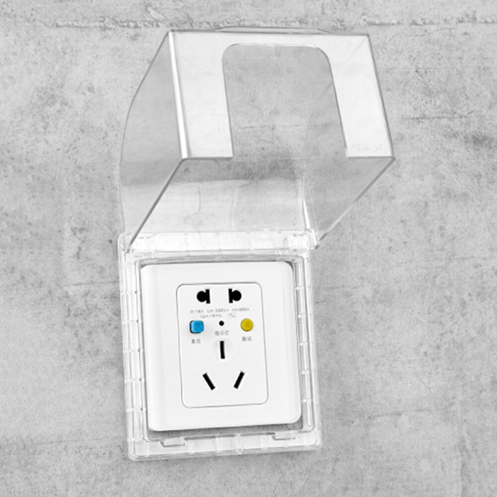 Funda protectora para enchufe de pared, caja Rectangular, resistente al agua, para el hogar