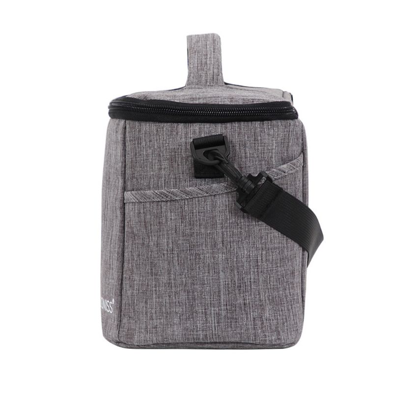 Draagbare Thermische Geïsoleerde Lunchbox Voedsel Opslag Lunch Schoudertas Picknick Pouch