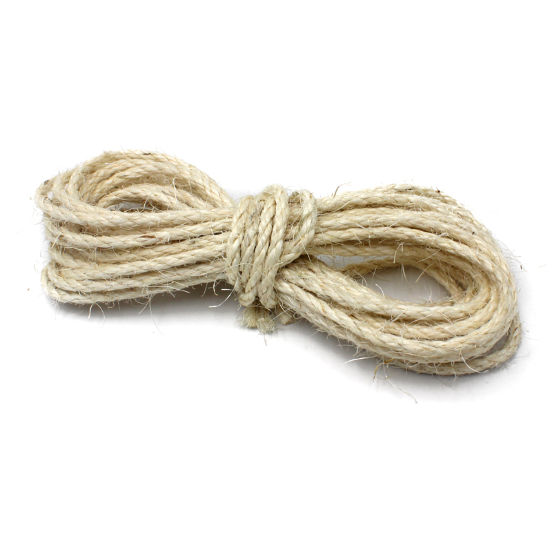 pawstrip 1/3/5M Sisal Rope For Cats Scratching Post Cat Climbing Frame DIY Cat Toys Making Desk Legs Binding Rope Sharpen Claw