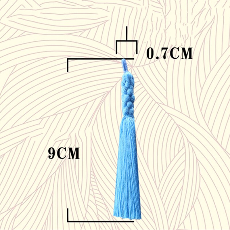 5PCS Mini Hemp Flower Tassel Jewelry Curtain Garments Decorative Accessories DIY Key Cell Phone Bag Fringe Trim Tassels Pendant