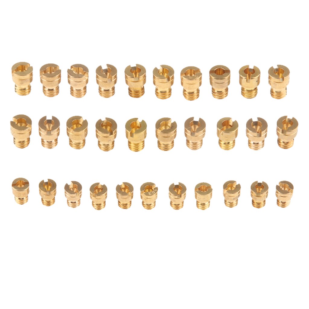 10x Round Head Main Jets Kit for PWK OKO CVK Carburetor 72 74 75 76 78 80 82 85 87 88