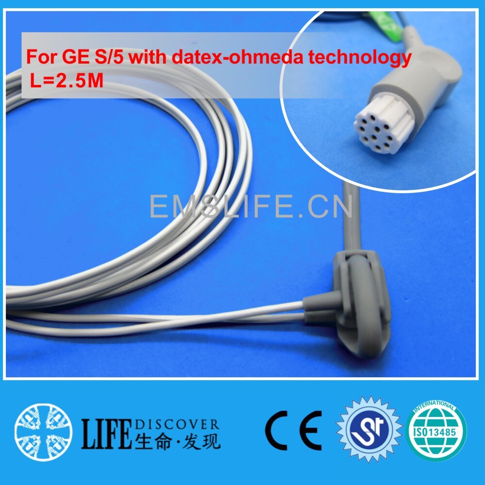 Long Calbe adult child neonate 6pin digital ECG sensor For infinium OMNI patient monitor: neonate wrap LA017