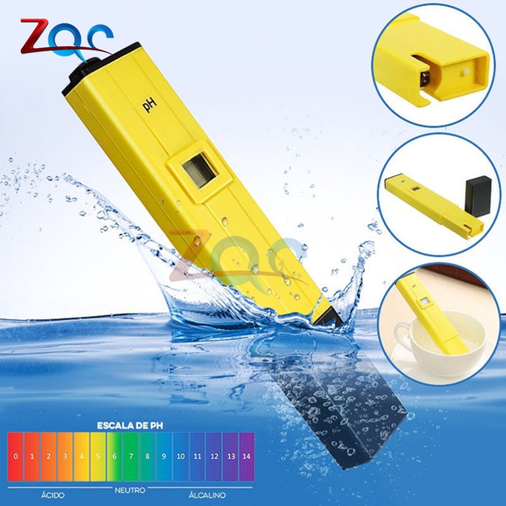 Digitale Ph Meter Ph Pen Tester Zuurgraad Water Ph Meter Professionele Voor Home School Laboratorium Aquacultuur Aquarium Zwembad