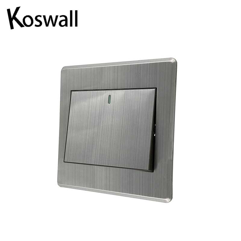 Luxury Wall Switch Panel Light Switch gang switch 2 Way Push Button Rocker Switch 16A 110~250V 220V