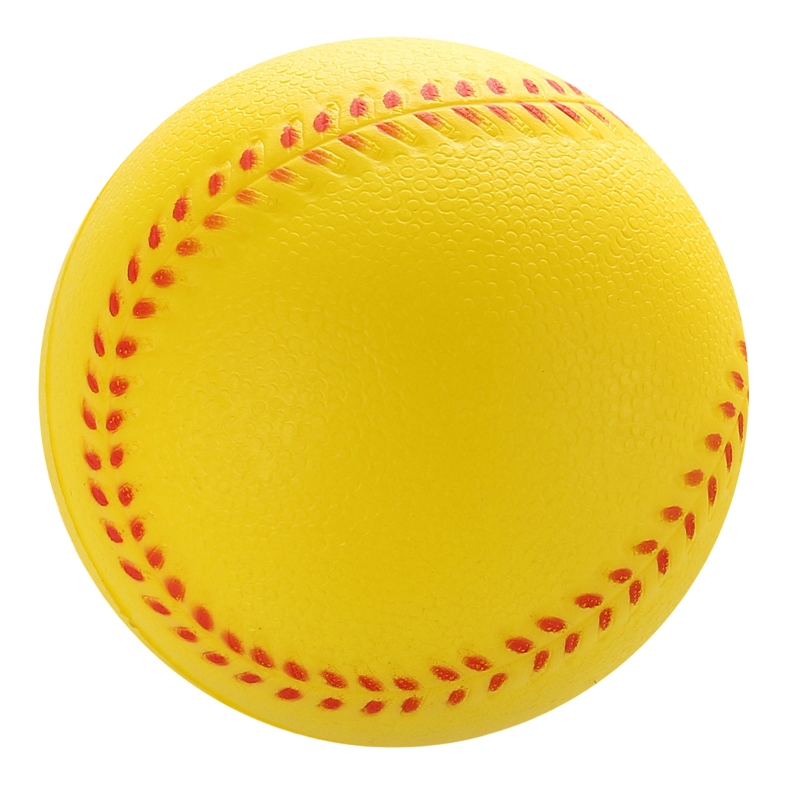 Elastic Solid Practice Baseball, Soft PU Baseballs Training Ball for Practice: Yellow 9cm