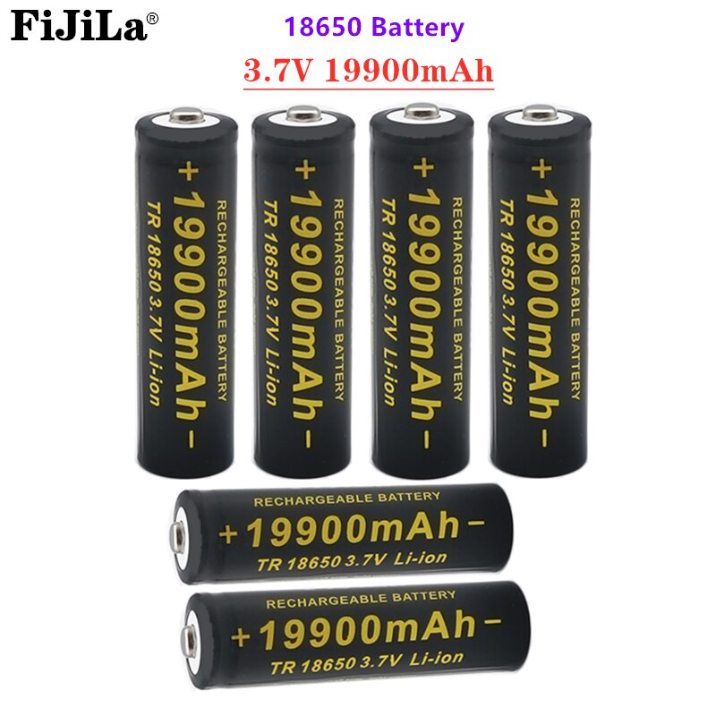 100% neue 3,7 V 18650 Batterie 19900 MAH Li-Ion Recarregvel Para LED Lanterna Tocha ou aparelhos Eletr Nicos Batteria