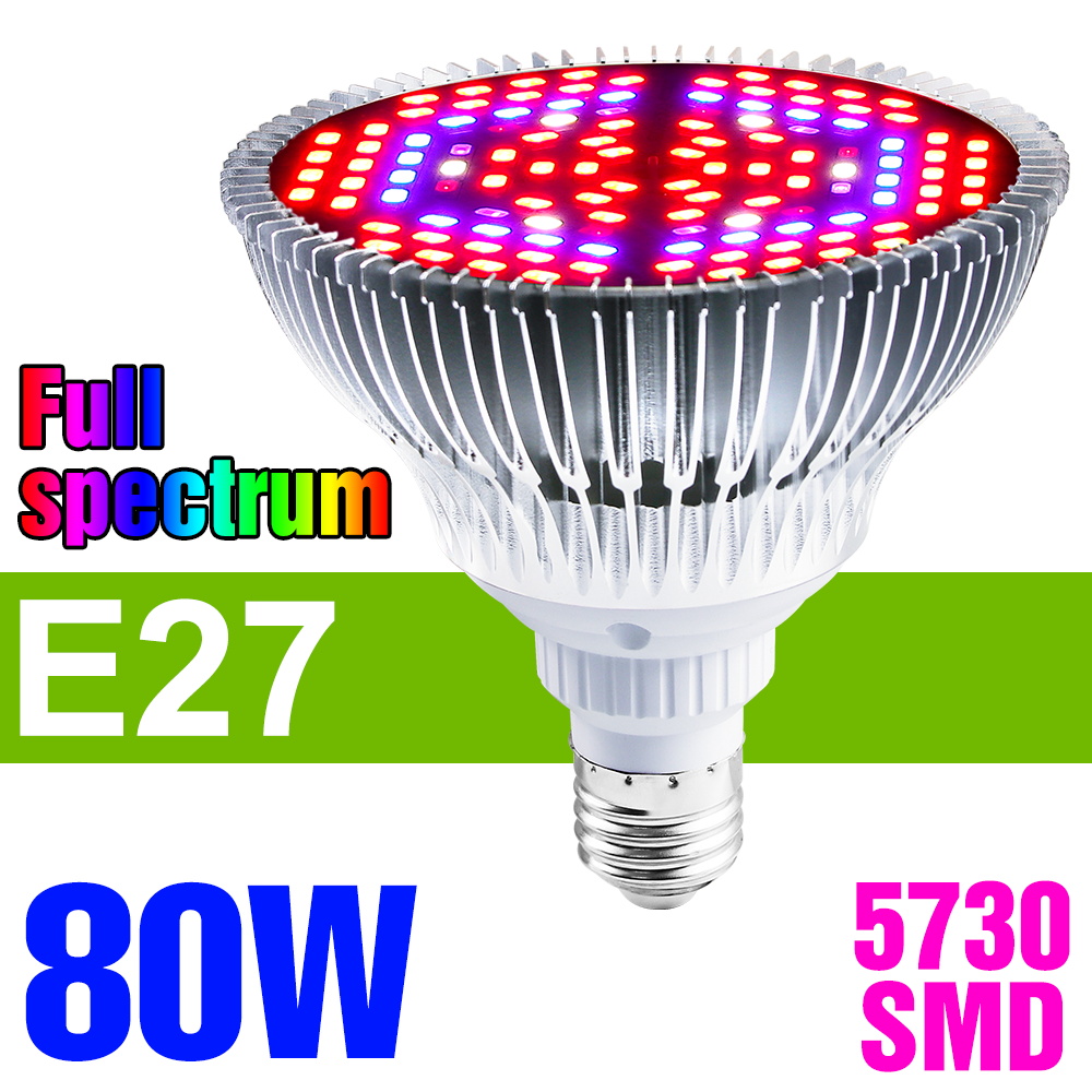 150W E27 LED plante poussent ampoule spectre complet E14 semis de légumes floraison Fruite culture hydroponique lampe de culture: blanc chaud