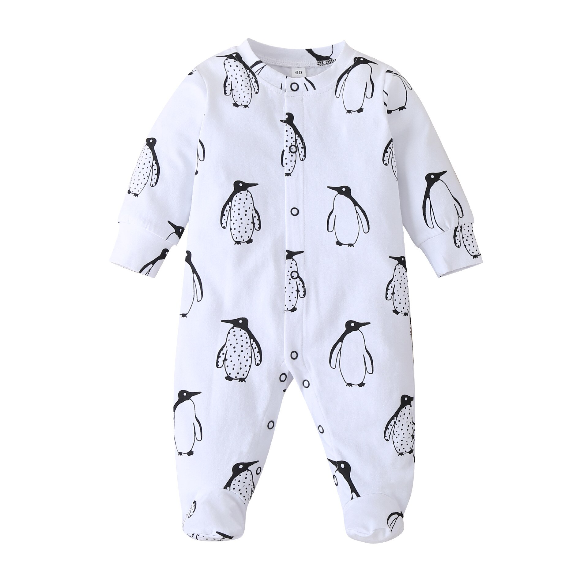 Baby Jongens Herfst Leisure Baby Lange Mouw Voet Wrap Leuke Een Stuk Jumpsuit Kleding Voor Baby Jongens: b / 3M