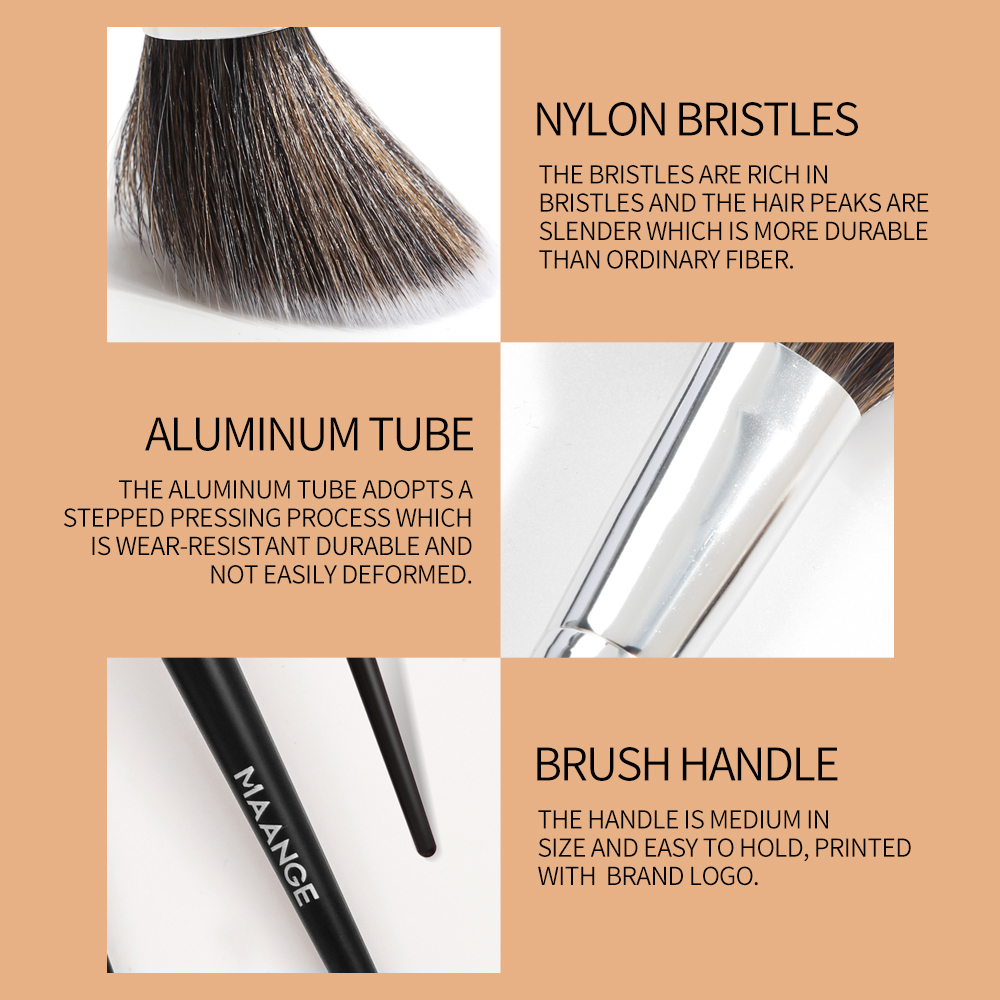 MAANGE – ensemble de pinceaux de maquillage professionnels noirs, fard à paupières, Eyeliner, mélange, correcteur, bon marché, Kit de maquillage complet avec boîte