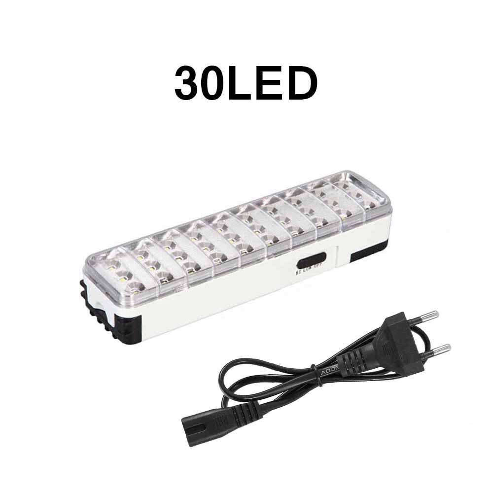 Emergency Light Rectangle Led Energy-Saving Fire Rechargeable Emergency Light White Commercial Emergency Light: white 30 LED lights