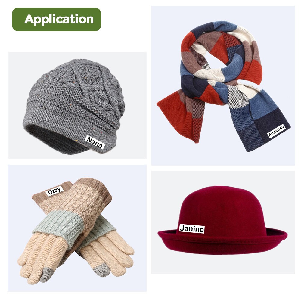 Unismar Tessuto di Ferro sulle Etichette TZe-FA4R Rosso su Bianco 3/4 "18 millimetri Etichetta Nastro TZe-FA241 Compatibile per il Fratello P-tocco LabelMaker