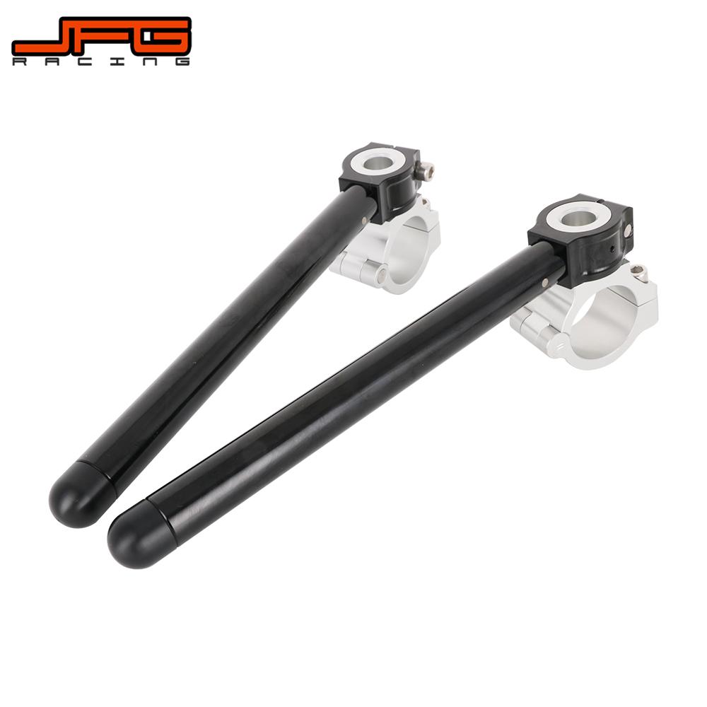 Motorcycle Handlebar Universal Racing Adjustable CNC Clip On Ons Fork Handle Bar Cafe Racer Moto 31 33 35 36 37 41 43 48 50MM