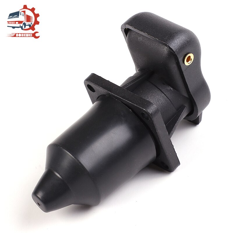 AOHEWEI 3 Pin Trailer Socket Connectors Round 3 Pole Plug-in Towbar Adapter Parts Waterproof for Electrical Caravan Truck 12V