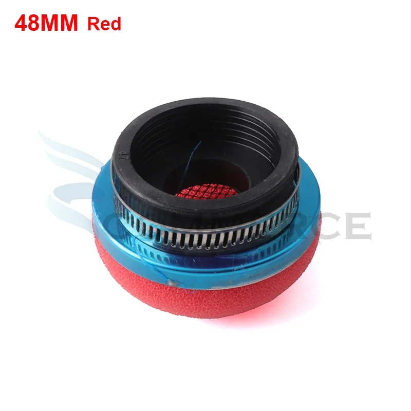 Esponja limpiadora de filtro de aire de espuma recta para motocicleta, 28/32/35/38/42/45/50/54/58MM, para motor de 2 tiempos, bicicleta de bolsillo, Mini Moto Scooter: Plata