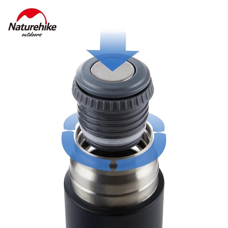 Naturehike Stainless Steel Water Container Mug 600ml Thermos For Camping Hiking Travel Vacuum Insulated Drinking Bottle