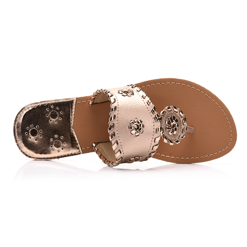 Shoes Women Sandals Flip Flops Summer Style Hair ball Chains Flats Solid Slippers Sandal Flat