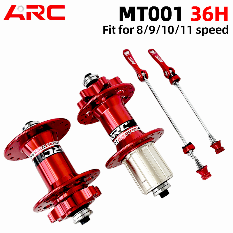 ARC Mt001 Bicycle Hub Mtb Noisy Cube for Shimano 8-12 Speed Bmx Rear Hub Sealed Bearing Hub QR 36 Hole Stainless Steel Freehub: Yellow