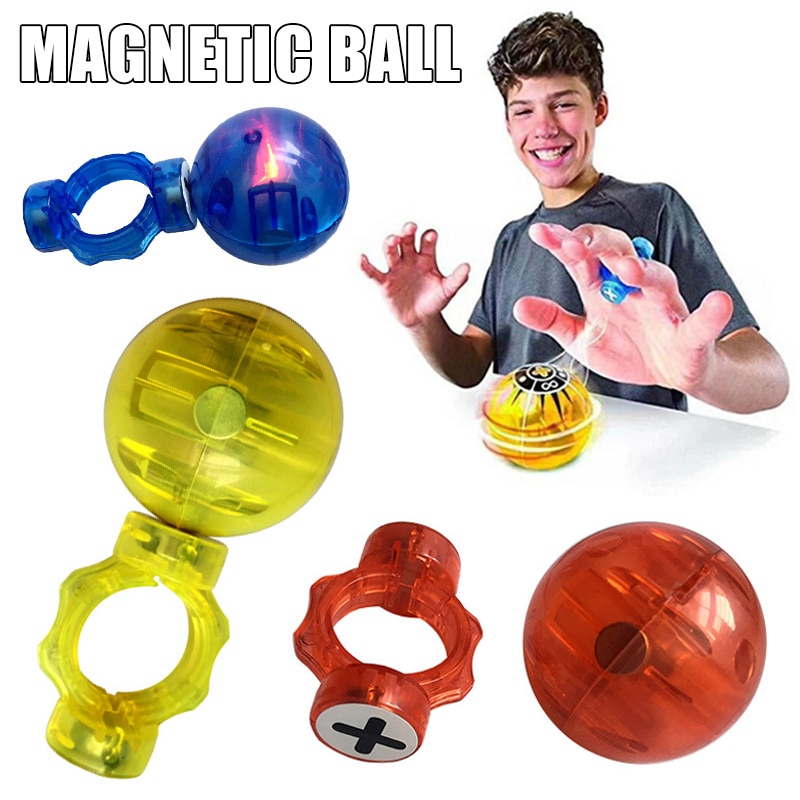 Elektronische Magnetische Ballen Speelgoed Kleurrijke Magnetische Controle Inductie Met Power Ring Speelgoed Voor Kinderen AN88