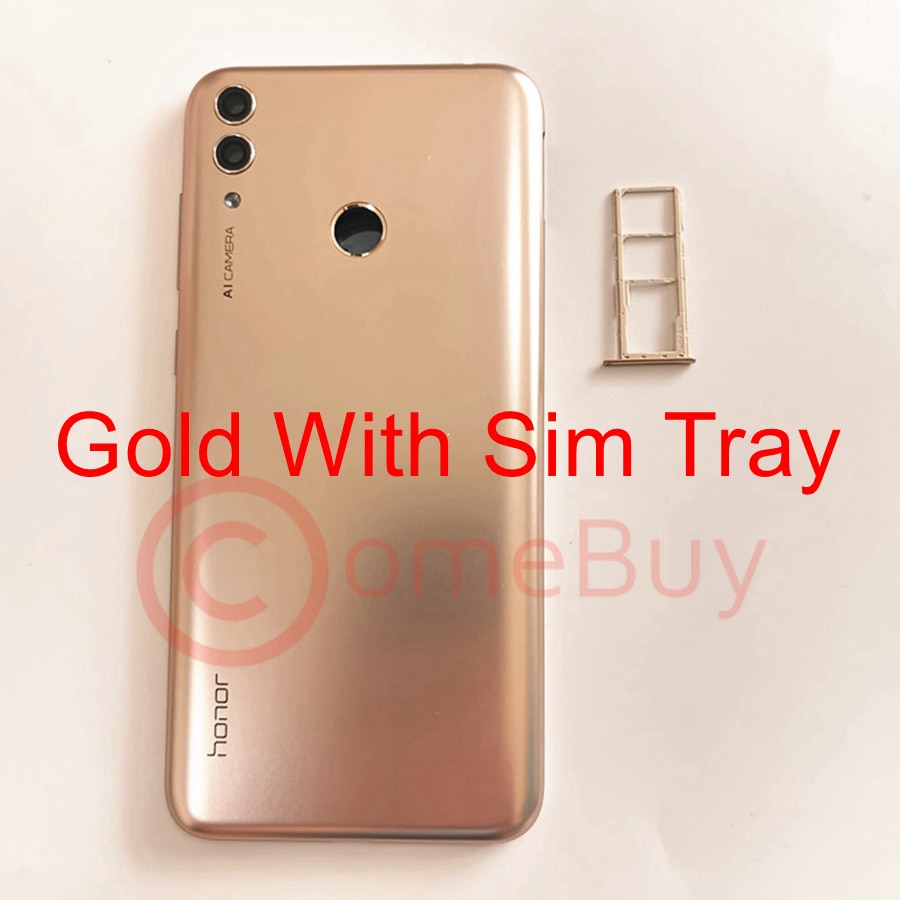 For Huawei Honor 8C Back Battery Cover Door Rear Housing Case With Sim Tray For Honor 8C Battery Cover Replacement BKK-L21