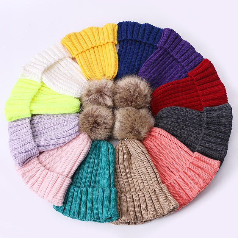Bonnet en fausse fourrure pour fille, Style, à la , hiver, printemps,