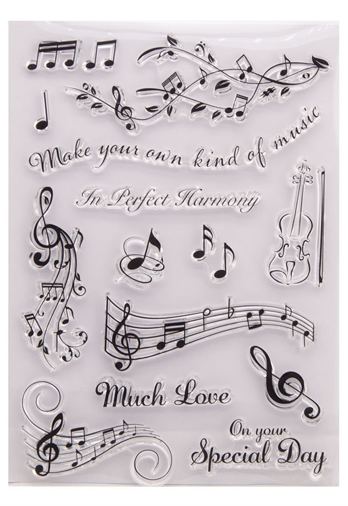 Świąteczne przezroczyste stemple Silikonowe przezroczyste stemple robić tworzenia kartek i scrapbookingu DIY: Jasno szary