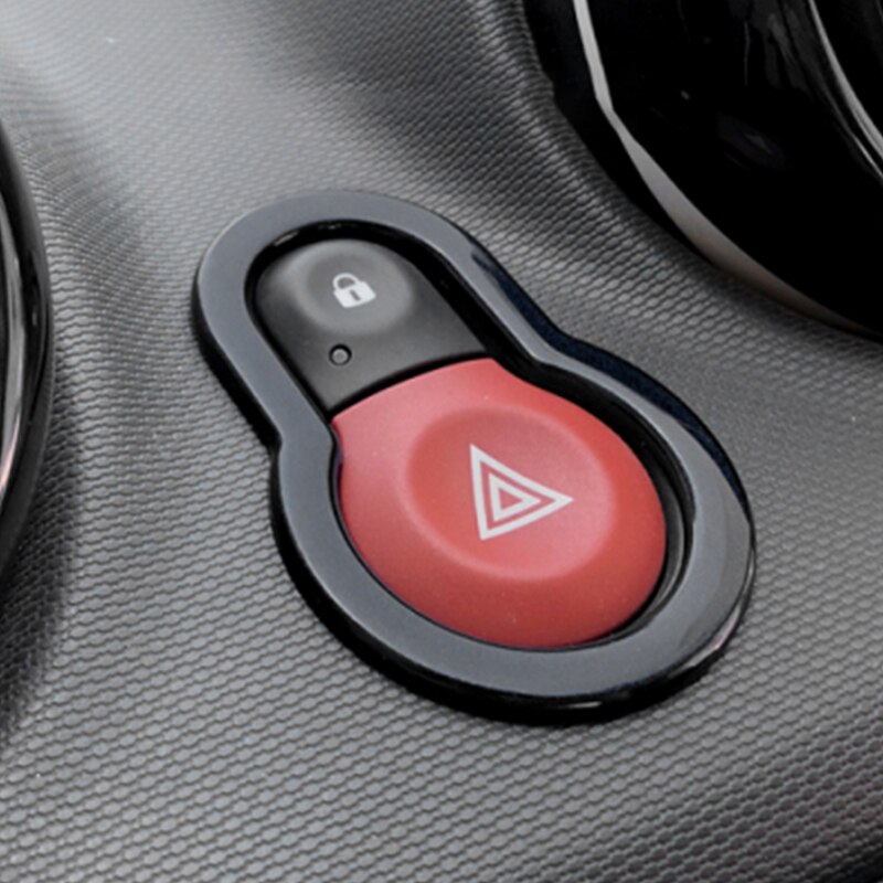 Car Interior Warning Light Lamp Switch Warning Button Trim Cover Sticker For Mercedes Smart Fortwo Forfour 453 Car Accessories