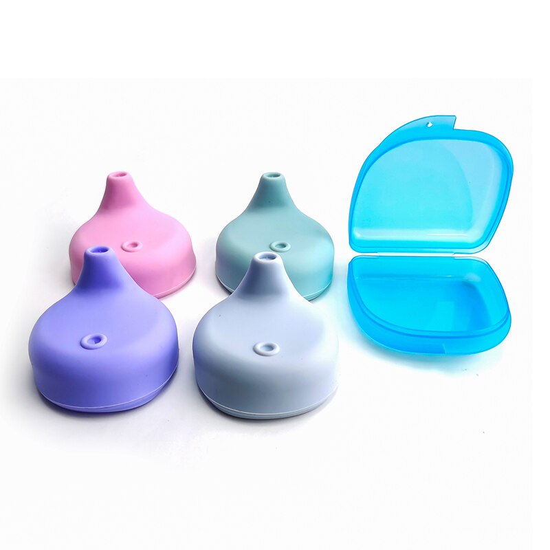 BPA Free Food Grade Silicone Sippy Lids for Cups, small glass drinking sippy lids for Cup: 4 Colors