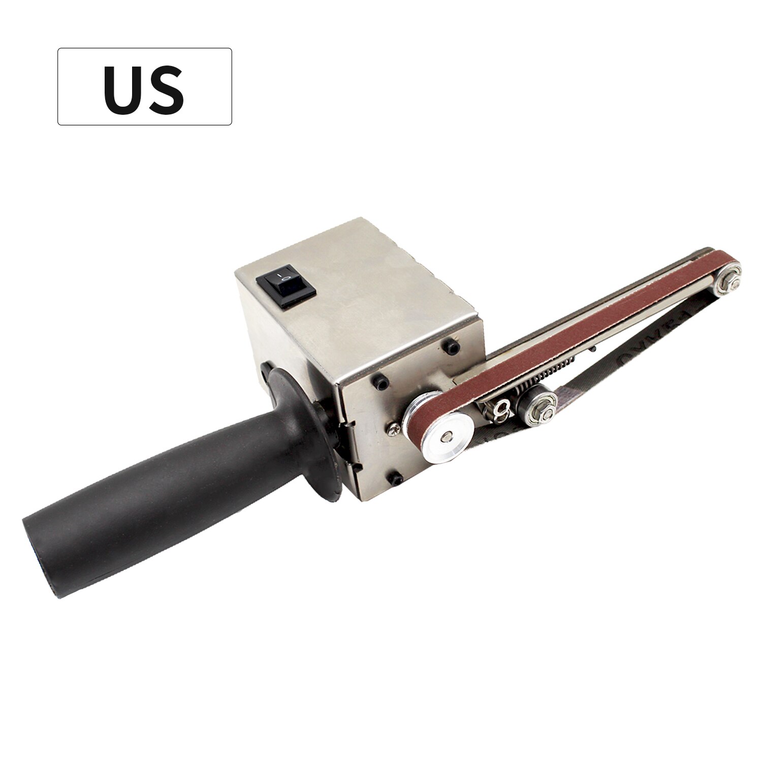 Angle Grinder Mini DIY Sander Sanding Belt Adapter Grinding Machine Bandfile Belt Head Sander 7 Levels of Speed: US Plug