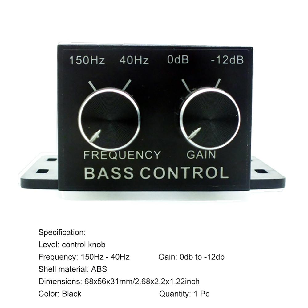 Na salling! Samochodowy sprzęt audio regulator wzmacniacz gitara basowa Subwoofer stereofoniczny korektor kontroler 4 RCA 150Hz-40Hz 0db do -12db hurtownie