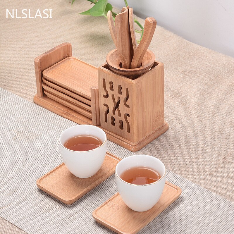 Natural bamboo tea road six gentlemen tea set multi-piece accessories minimalist Tea set tea accessories