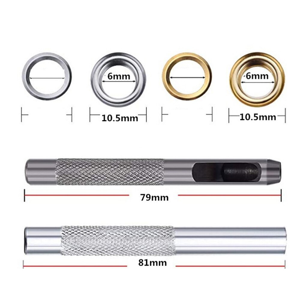 100 stuks 6mm ringenset van metaal, duurzaam, kleurrijk, knoop voor doe-het-zelf-knutselwerkjes, schoenveters