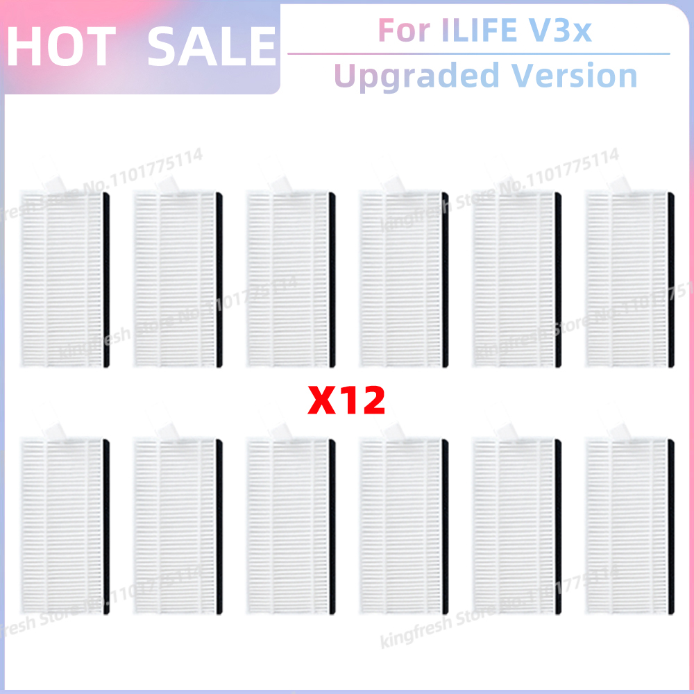 Fit For ILIFE V3x Robot Vacuum and Mop Replacement Parts Side Brush Hepa Filter Mop Cloth Accessories: Orange