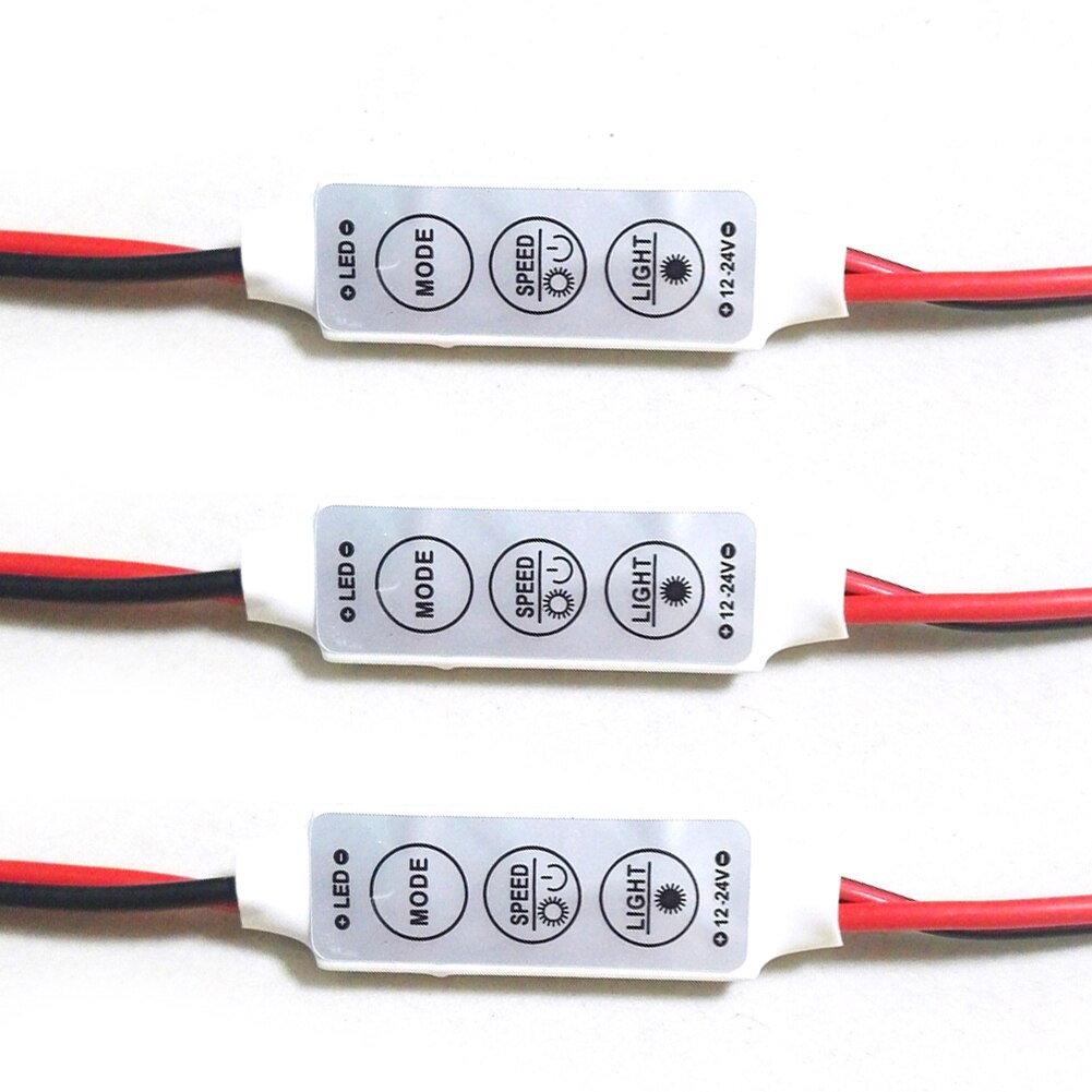 Helderheid aanpassen praktische accessoires enkele kleur mini party online lichtstrip thuis 12-24v led dimmer