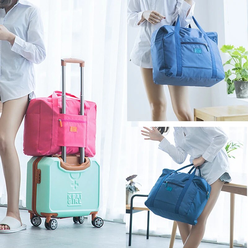 Opvouwbare reistas Lichtgewicht reizende plunjezak voor dames Heren Tote Bag Handbagage Tas Weekender Weekendtas